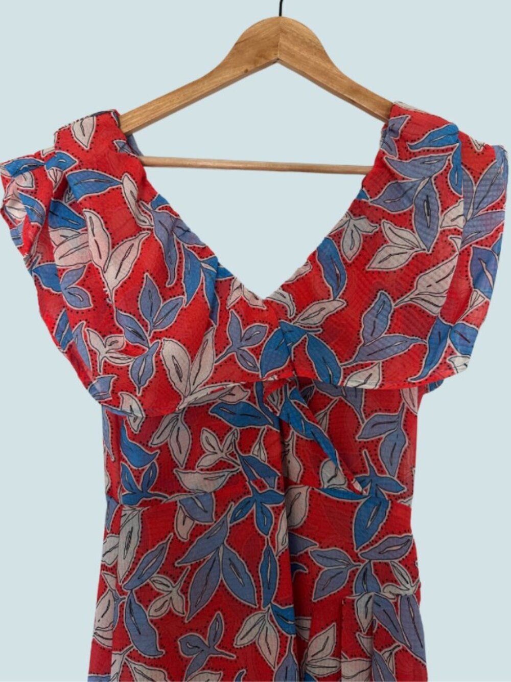 LAAGAM Red/Blue Floral Dress